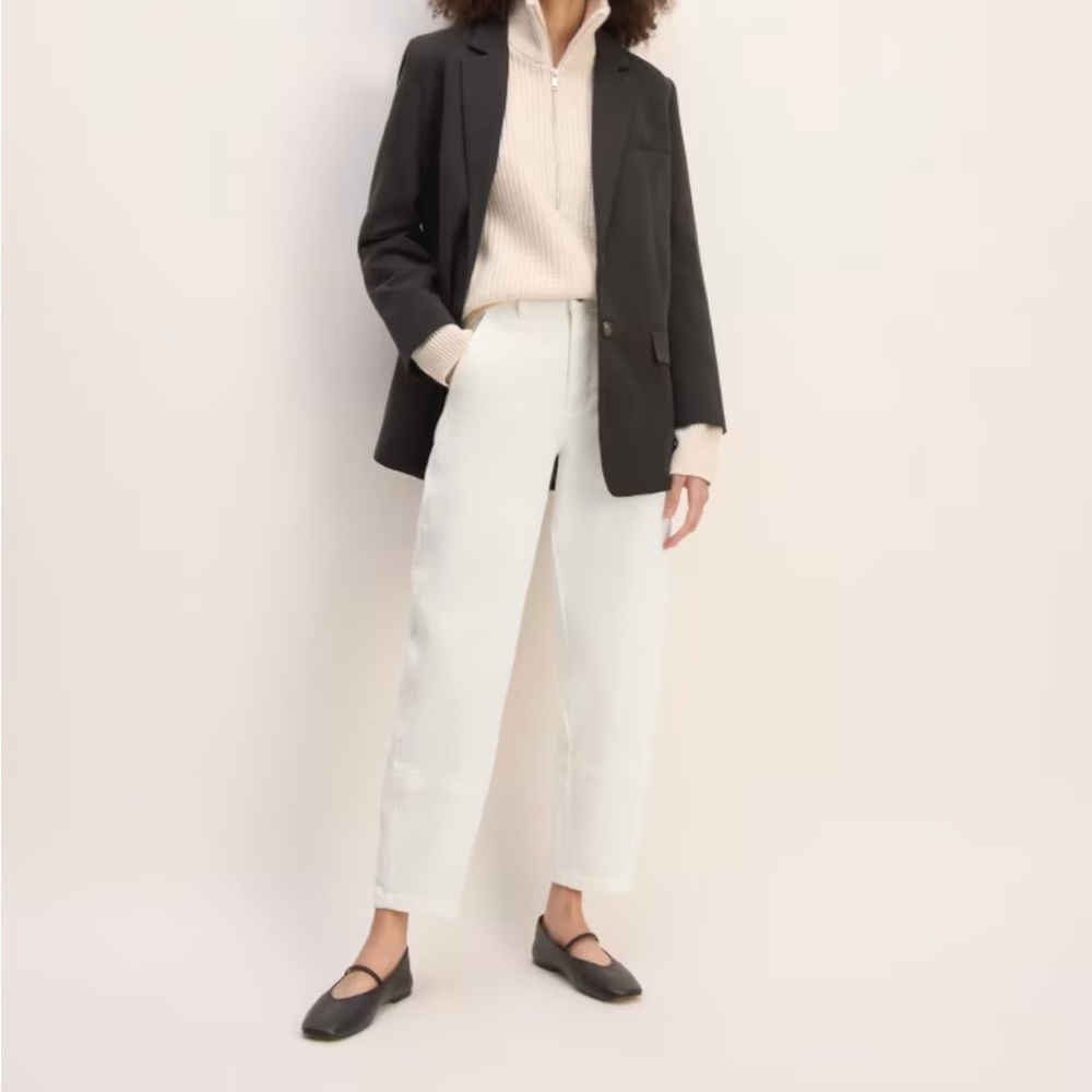 Everlane Barrel Pant in Bone